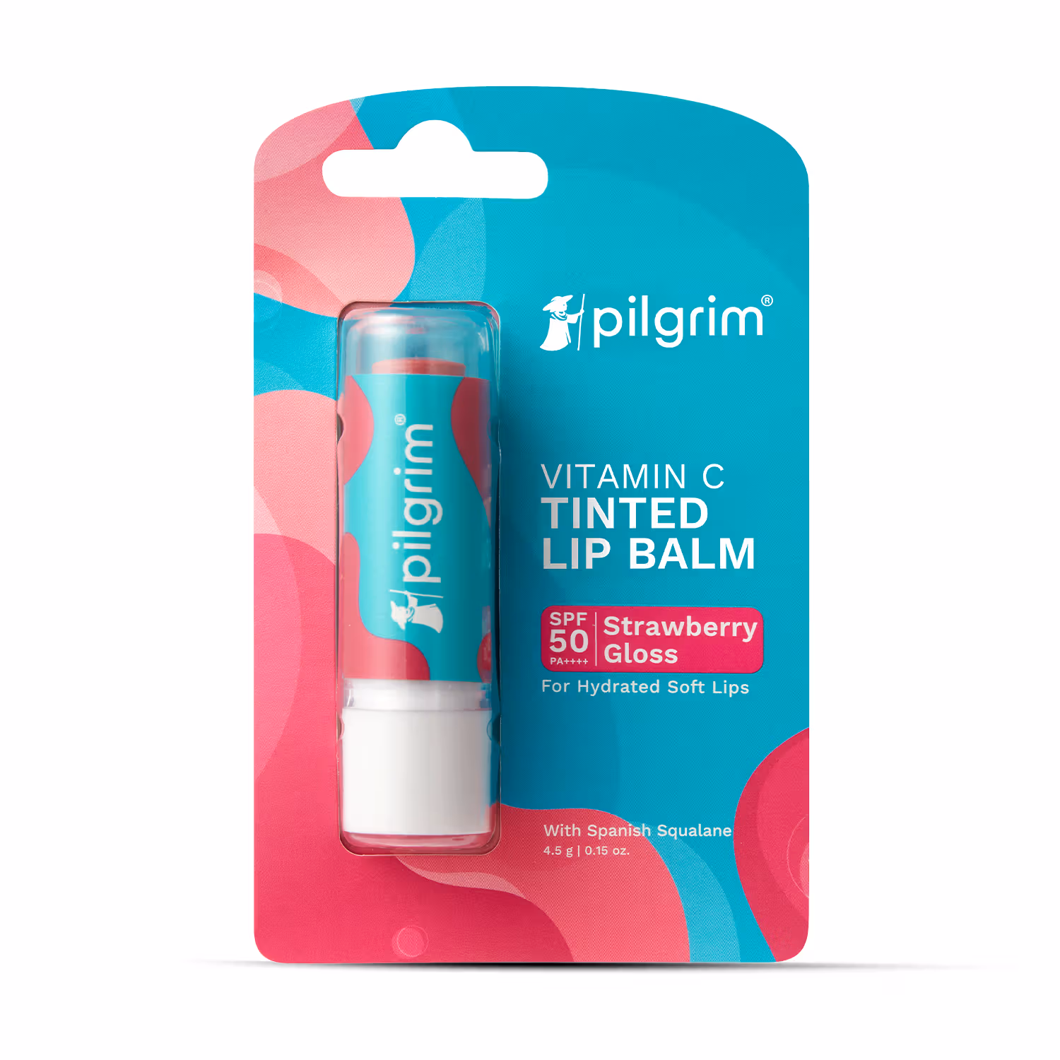 Pilgrim Vitamin C Tinted Strawberry Gloss SPF 50 Lip Balm - 4.5 Gm