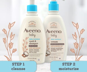Aveeno Baby Daily Moisture Wash And Shampoo - 100 Ml