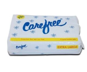 Carefree Sanitary Pads XL - 10 Piece