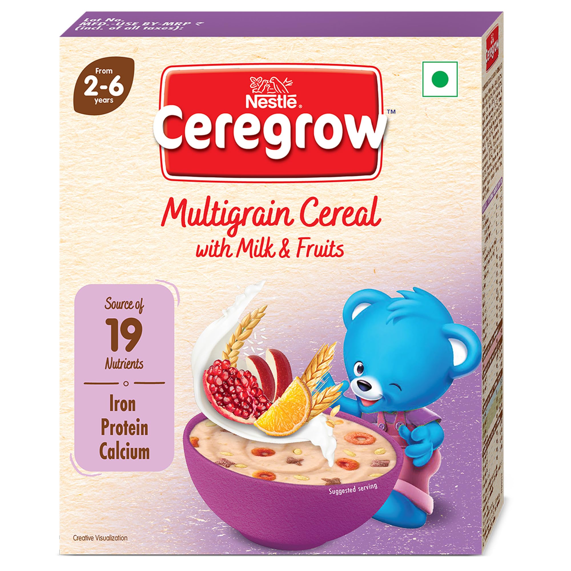 Ceregrow Multigrain Cereal With Milk & Fruits (2-6) - 300 Gm