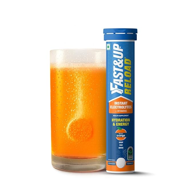 Fast And Up Charge Fizzy Orange Effervescent Tablet - 20 Tablet