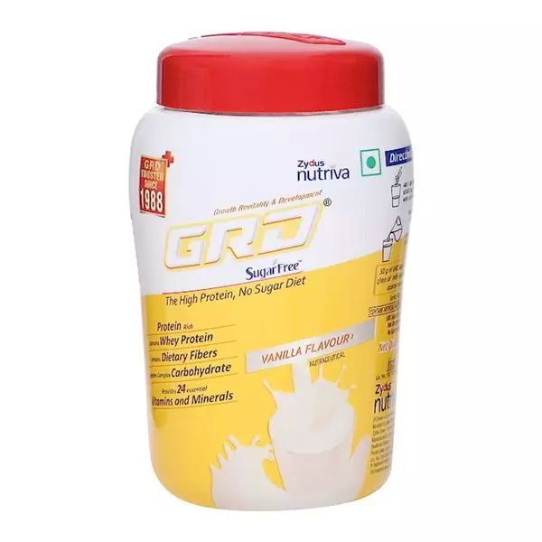 Grd Vanilla Sugar Free Protein Powder - 200 Gm