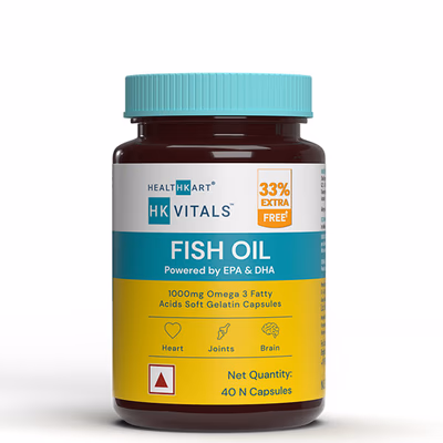 HK Vitals Fish Oil 1000mg Capsule - 40 Capsules