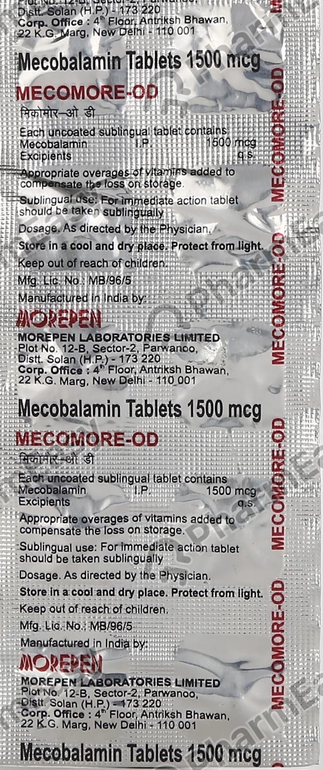 Mecomore OD Tablet - 10 Tablet