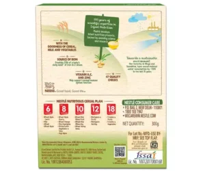 Nestle Cerelac Khichdi With Vegetables And Ghee Cereal 8 To 24 Months - 300 Gm
