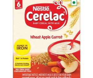 Nestle Cerelac Wheat Apple Baby Cereal 6 To 24 Months - 350 Gm