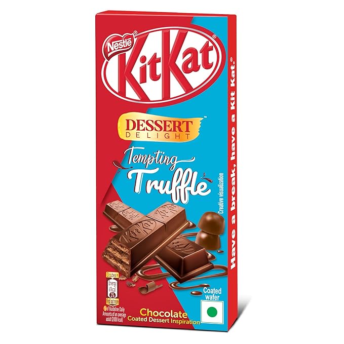 Nestle Dessert Delight Tempting Truffle Wafer Coated With Milk Chocolate - 50 Gm