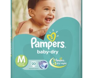 Pampers Active Baby Diapers M - 62 Piece