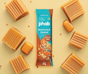 Phab Butterscotch Caramel Bar - 30 Gm