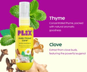 Plix Insta Throat Care Spray - 20 Ml