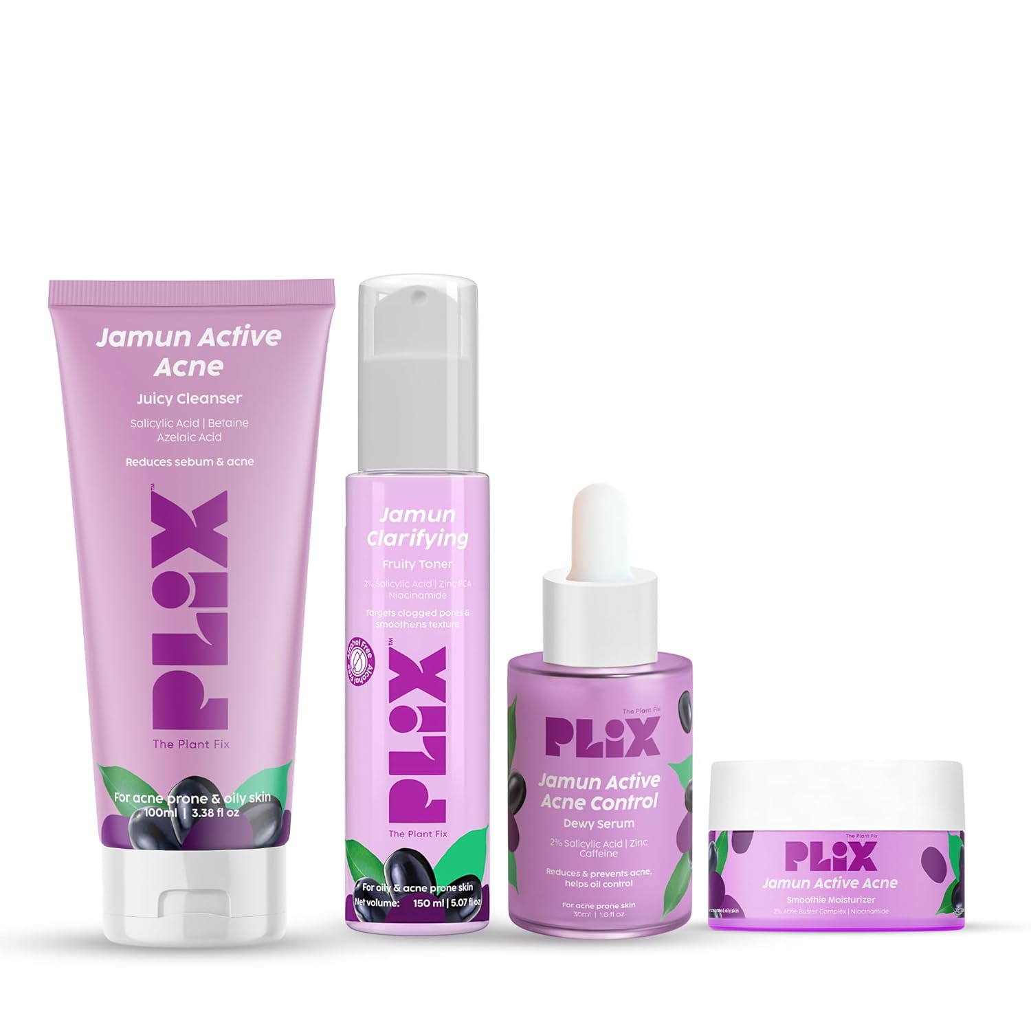 Plix Jamun Acne Marks Regime Kit (Free Jamun Clarifying Fruity Toner) - 1 Kit