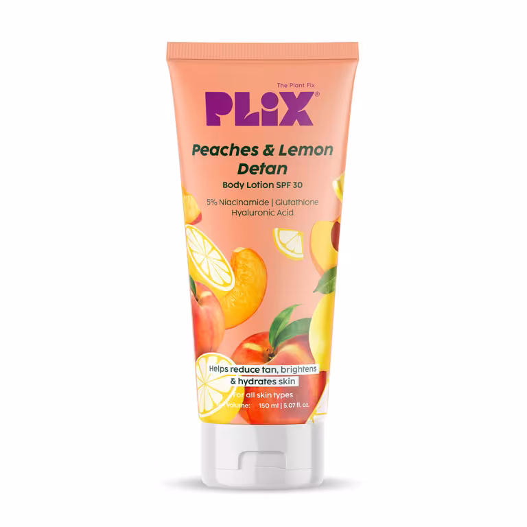 Plix Peaches And Lemon Detan SPF 30 Body Lotion - 150 Ml
