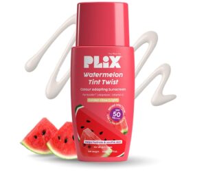 Plix Watermelon Tint Twist Golden Glow SPF50 PA++++ Sunscreen - 50 Ml