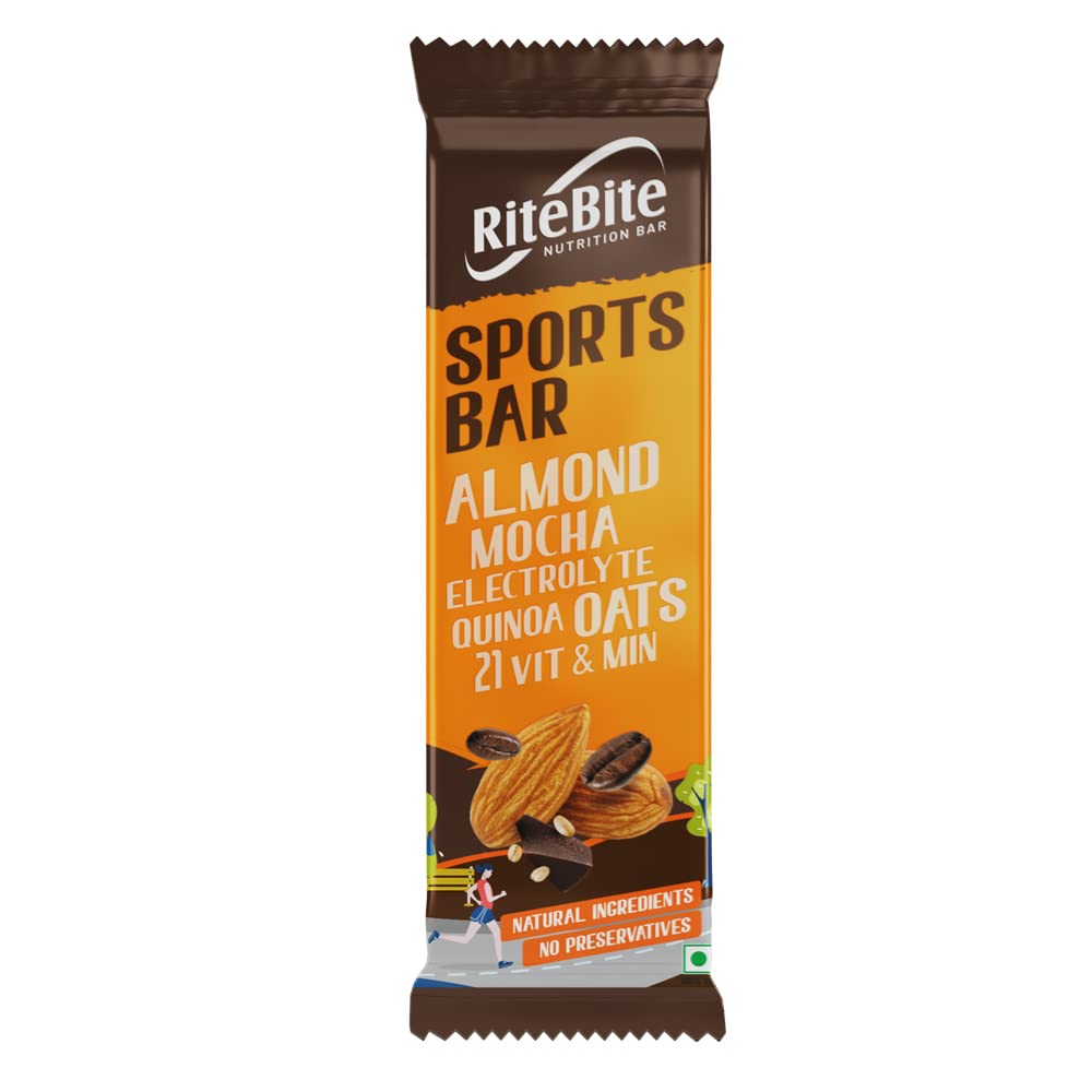 Ritebite Almond Mocha Sports Bar - 40 Gm