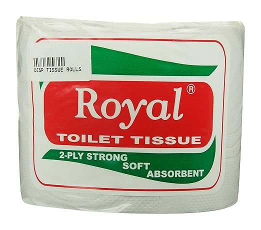 Royal 2 Ply Strong Soft Absorbent Toilet Tissue (12cm X 9.5cm) - 1 Piece