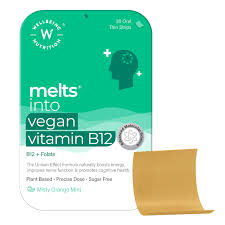 Wellbeing Nutrition Melts Vegan Vitamin B12- Oral Thin Strips - 30 Piece